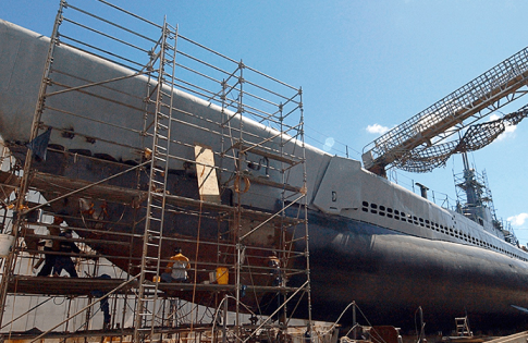 Inspecting Submarine Hulls for Corrosion